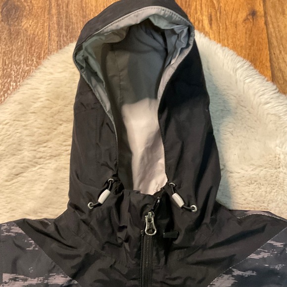 The North Face Coat Womens XS Black Gray Removable Liner Quilted Hooded - Picture 3 of 10